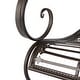 preview thumbnail 30 of 29, SAFAVIEH Outdoor Living Abner Wrought Iron 46-inch Garden Bench. - 45.8" W x 20" L x 40" H