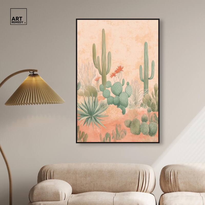 Cactus Ballet Canvas by Art Remedy