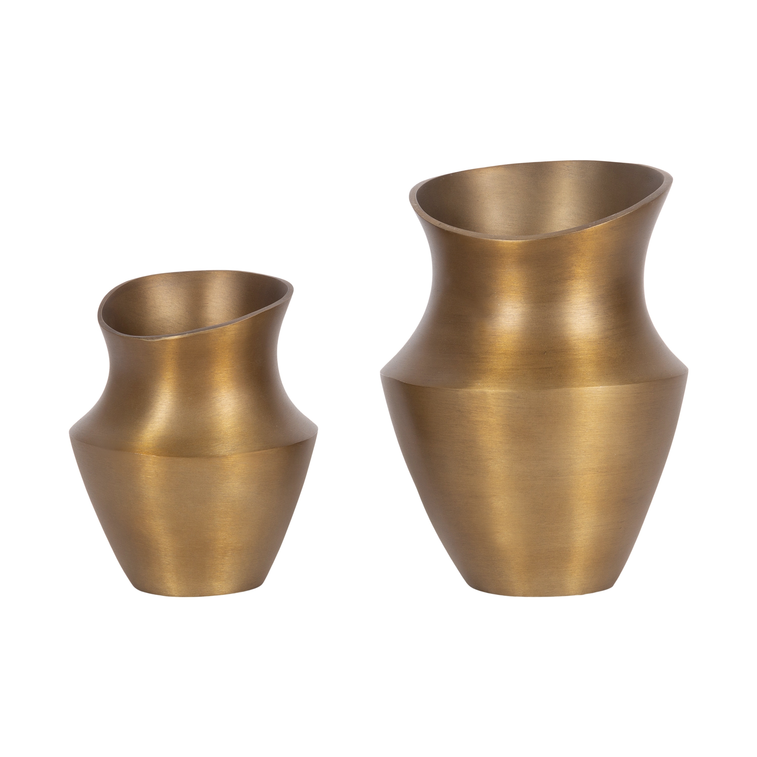 Kate and Laurel Suhana Decorative Metal Vase Set