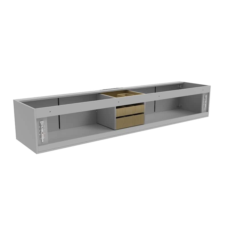 Alpine 84" Wall Mounted Bathroom Vanity (Base Only)