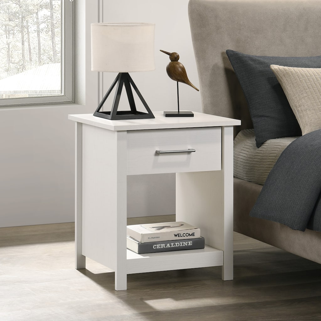 1-Drawer Nightstand Bedside Table