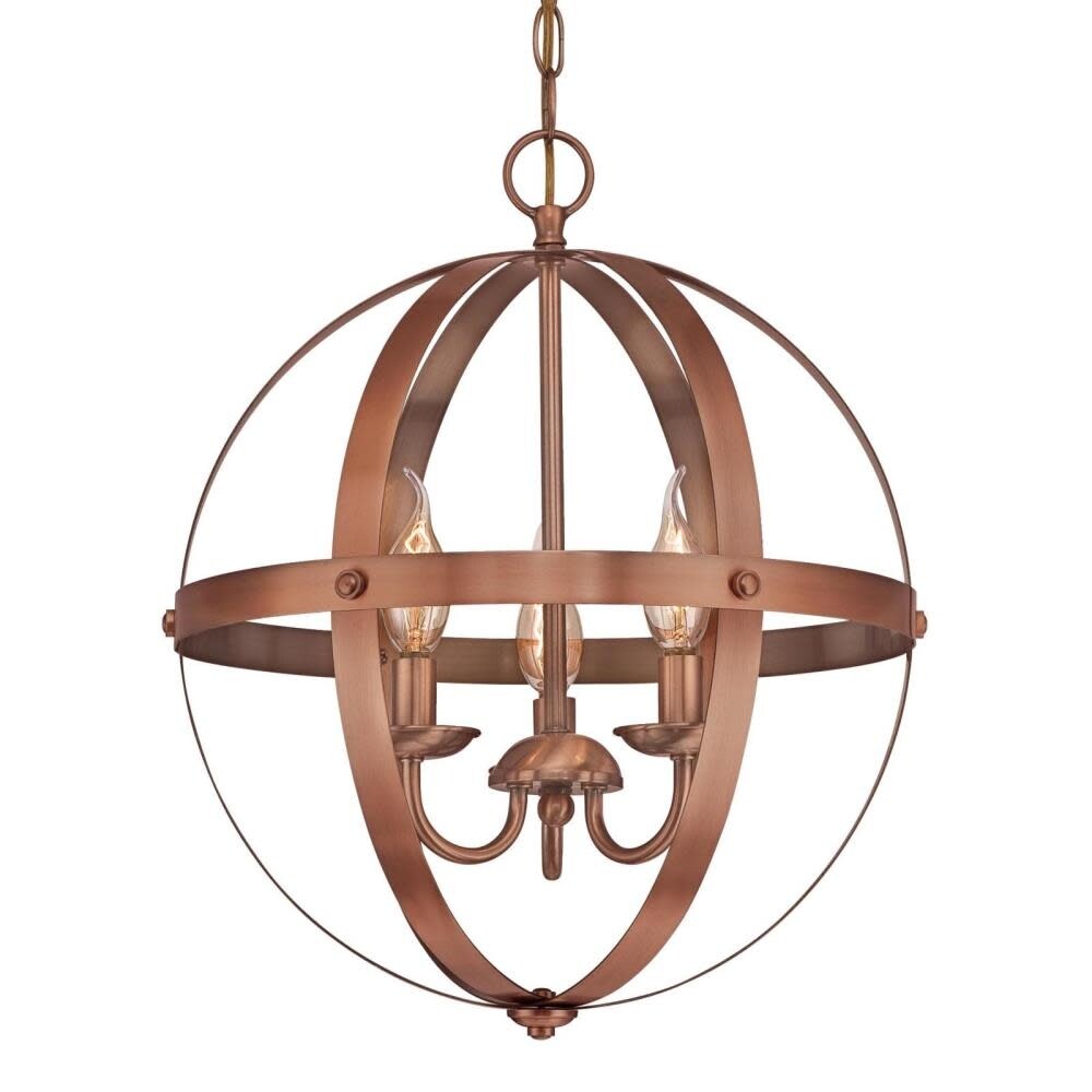 Westinghouse 6353500  Stella Mira 3 Light 15" Wide Globe Chandelier - Chandeliers For Bedrooms by Overstock.com