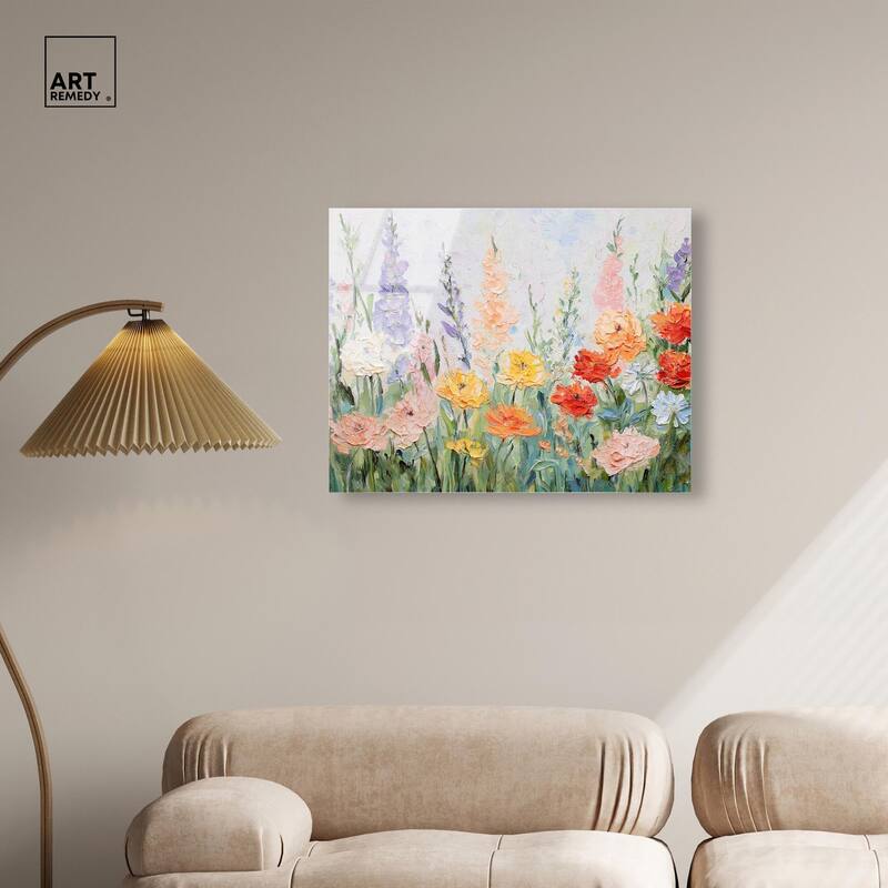 Summer Abundance I Acrylic by Art Remedy, Ready to Hang