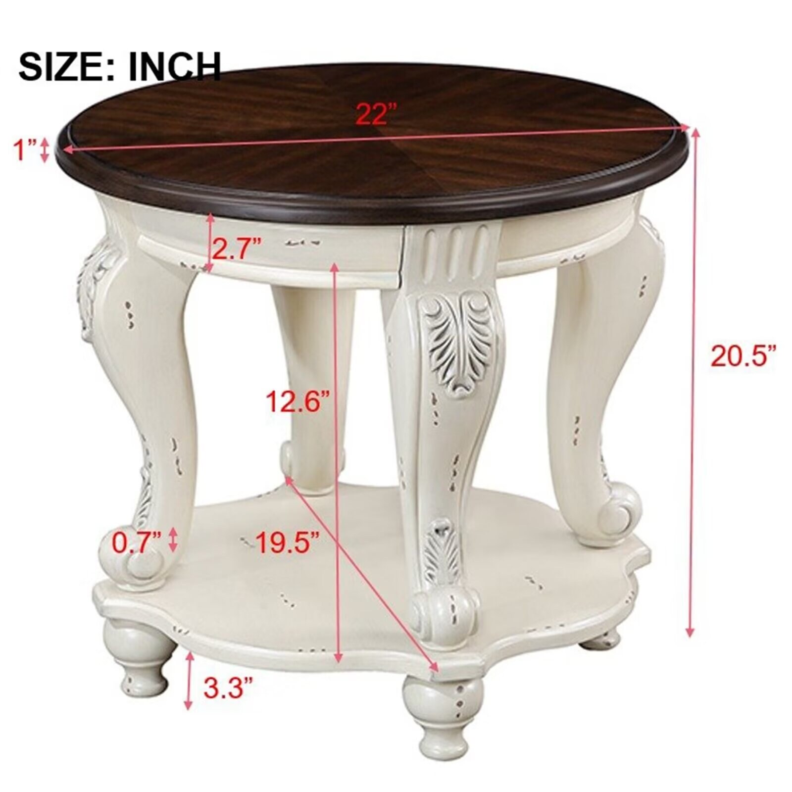 Apartment size end tables sale