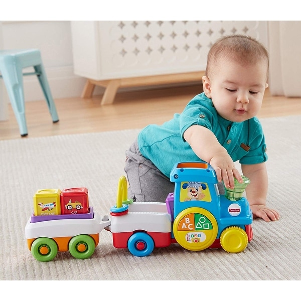 fisher price first words crawl along train