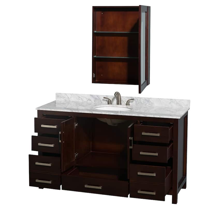 Wyndham Collection WCS141460SUNOMED Sheffield 60" Free Standing Single