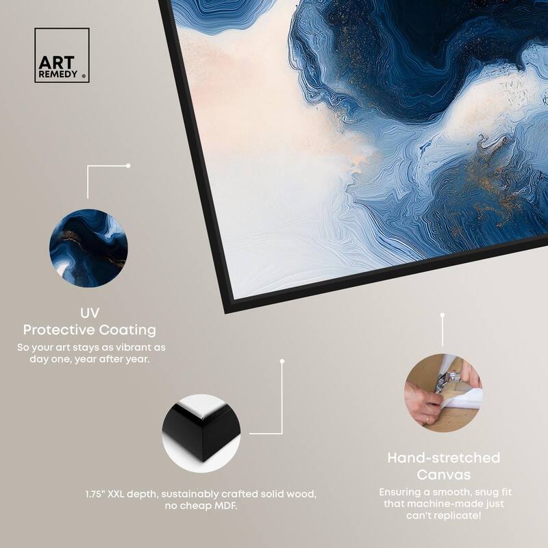 Blue Deep II Canvas by Art Remedy
