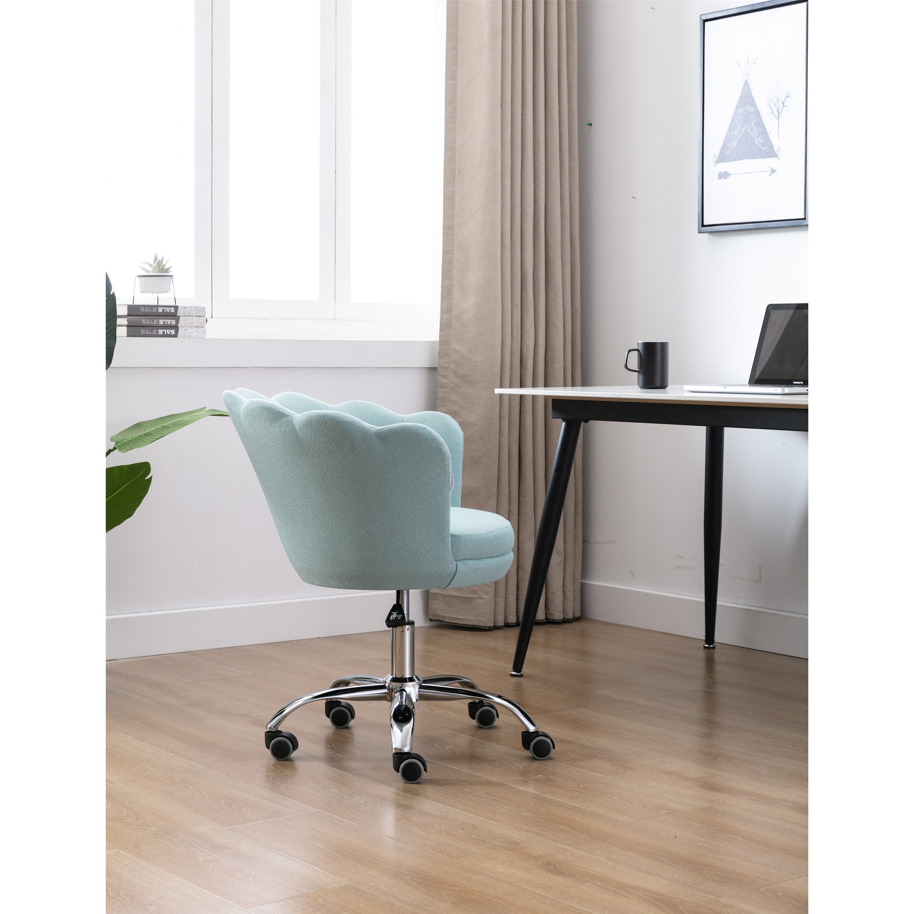 Mint Green Linen Swivel Shell Chair For Living Room Overstock 32861682