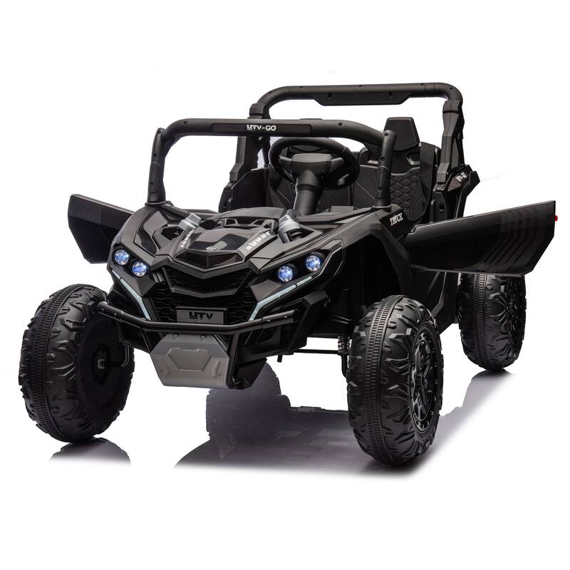 24V 2-Seater Kids Ride On UTV W/Parents Remote Control,4-Wheel Suspension,Slow Start,Large wheel,Anti-collision bar,LED