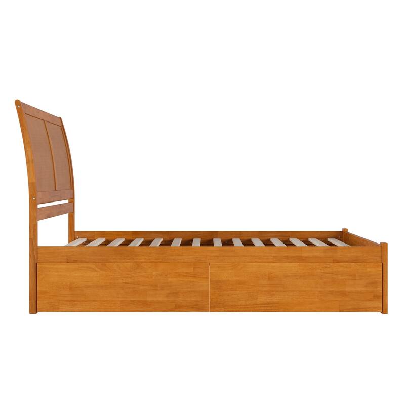 Portland Platform Bed with Footboard and Storage Drawers