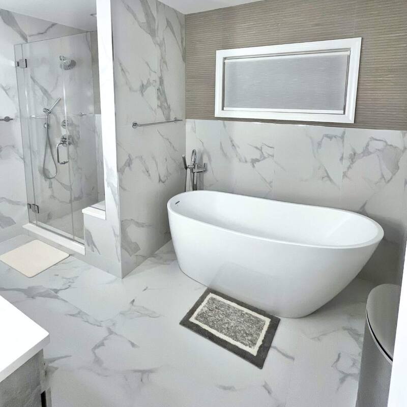 The Tile Life Adonis 24x48 White Porcelain Floor & Wall Tile