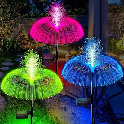 Solar Lights Outdoor Garden, 7 Color Changing Jellyfish Solar Garden Lights