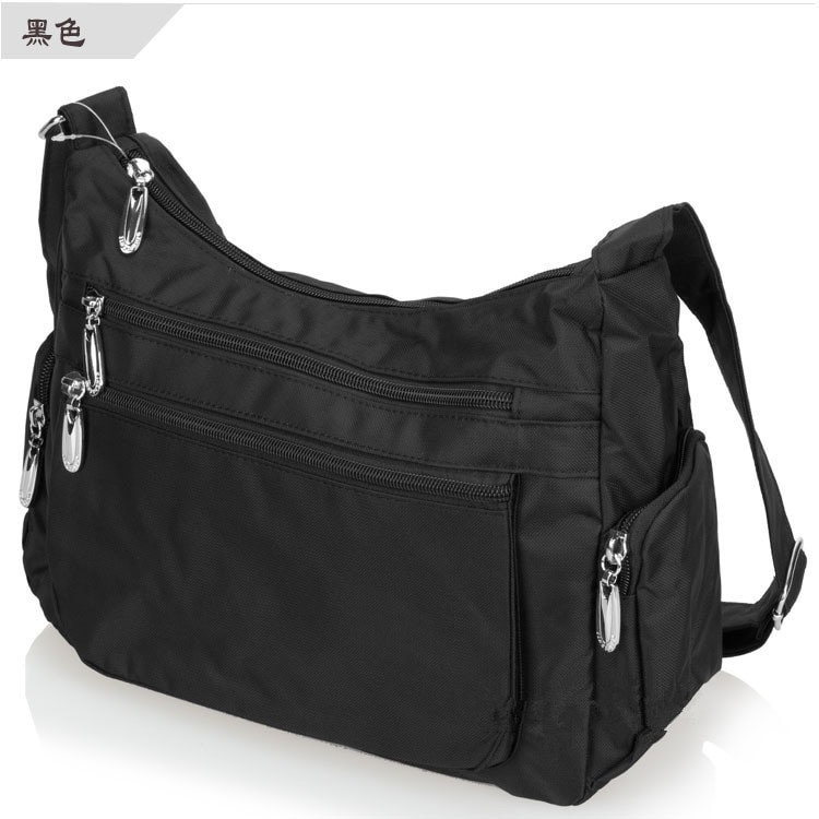 Crossbody Purses Bags for Women Lightweight Nylon Shoulder Handbags Travel Multi Pocket Messenger Bag