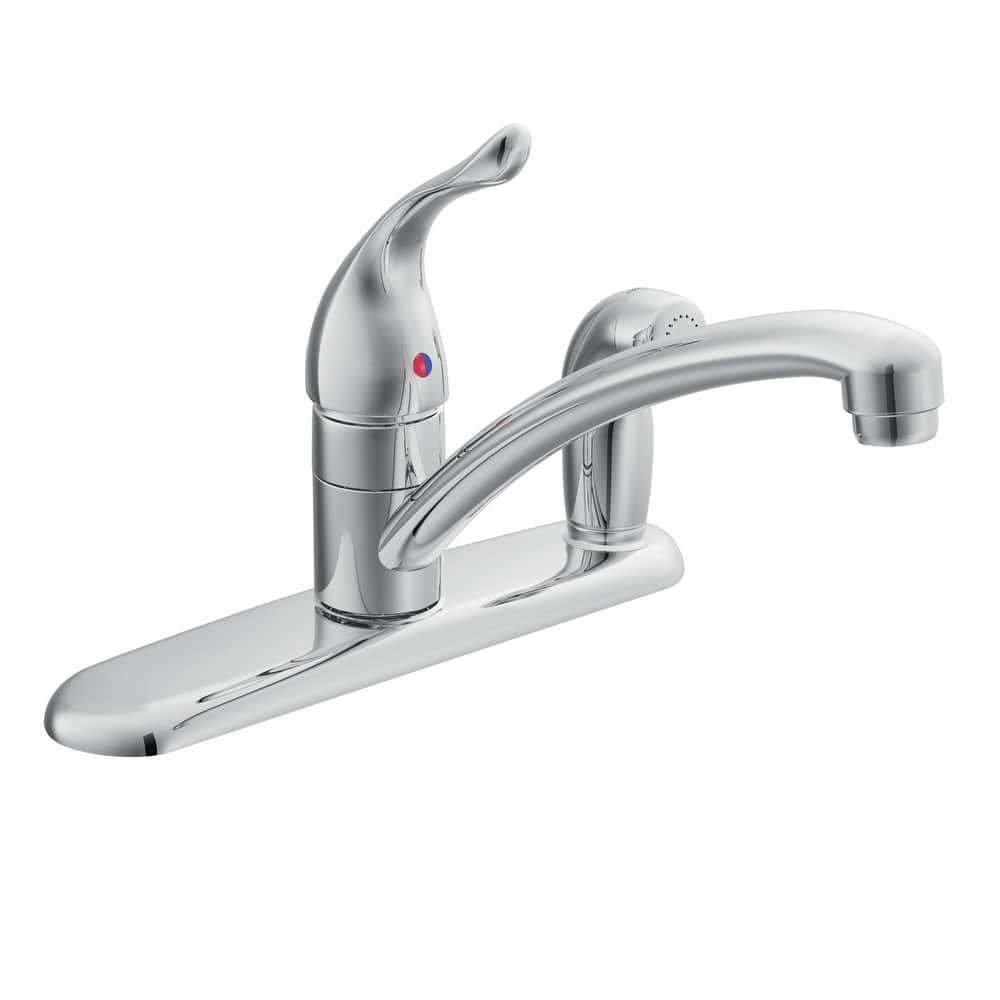 Moen Chateau Low-Arc Kitchen Faucet with Sidespray