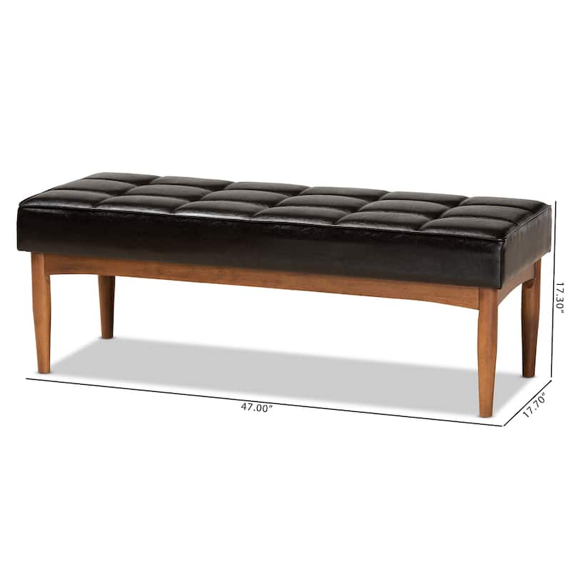 Sanford Mid-Century Modern Dining Bench