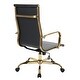 preview thumbnail 5 of 42, LeisureMod Harris High-Back Leather Office Chair With Gold Frame