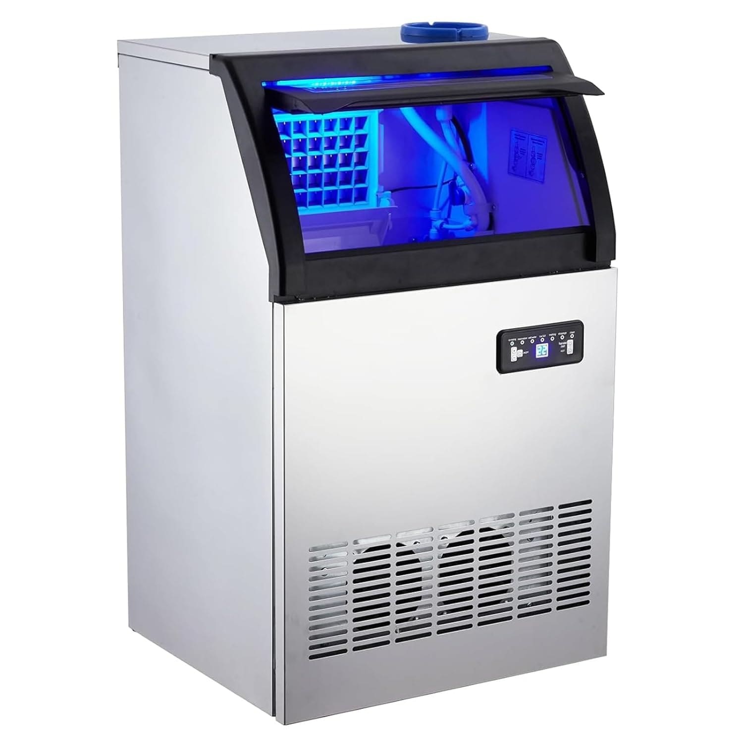Commercial Soft Serve Ice Cream Machine, 5.8-7.9 Gal/H 3 Flavor 115V for Restaurant