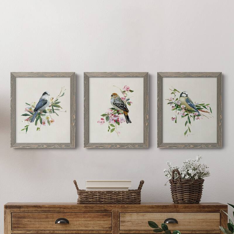 Spring Song Blue Bird-Premium Framed Canvas - Ready to Hang - Multi