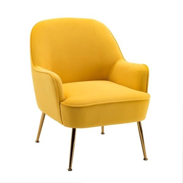 overstock yellow accent chair