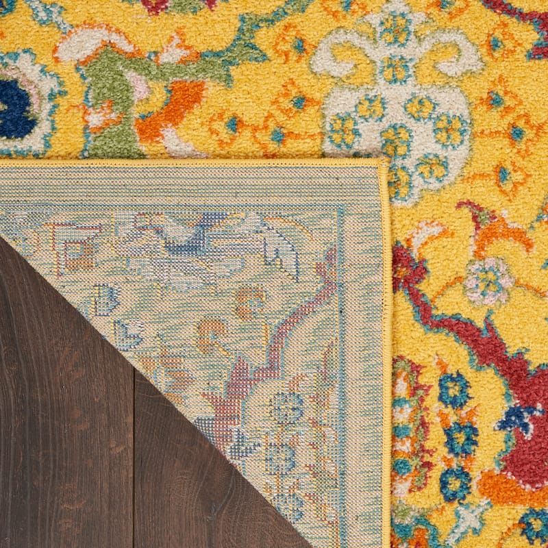 Nourison Allur Contemporary Boho Floral Medallion Area Rug