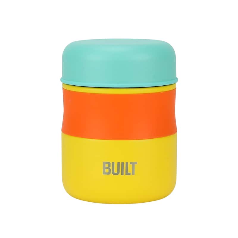 Built 10 oz Food Jar - 10 oz - Citrus Sunrise Stripe
