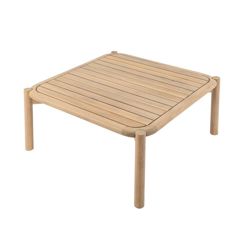 Christopher Knight Home - Havenport Modern Outdoor Wooden 5-Piece Chat Set with Rope Accents - 4 - Seater