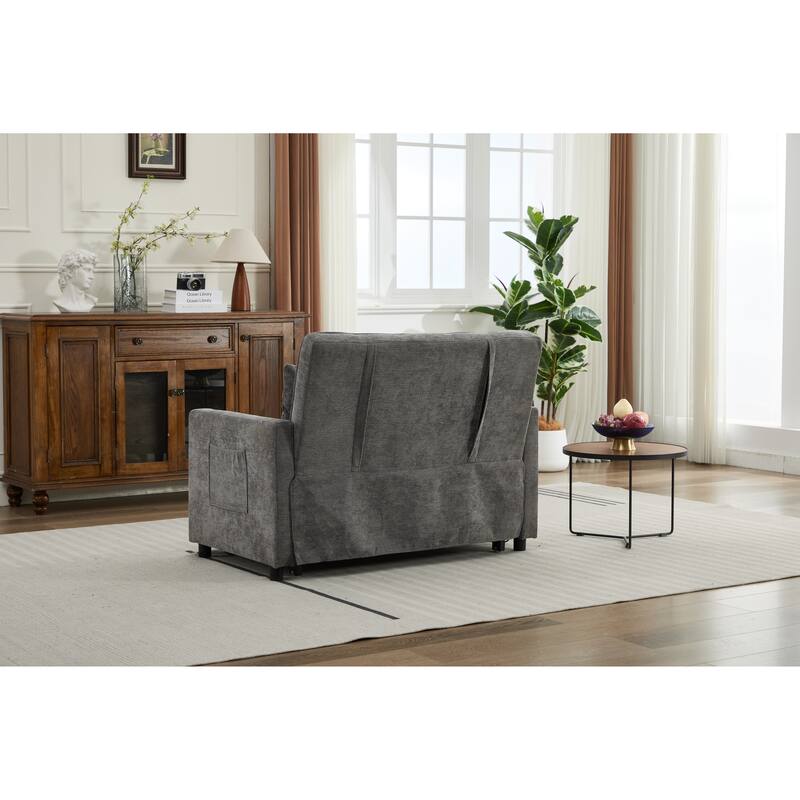 Sleeper Chair 3-in-1 Convertible Chair Bed Pull Out Sleeper Chair Beds Adjustable double Armchair Sofa Bed with USB Ports