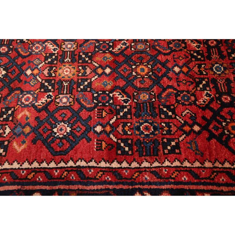 ECARPETGALLERY Hand-knotted Andelz Red Wool Rug - 2'9 x 9'10