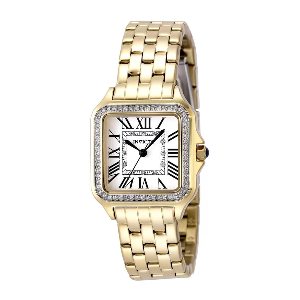 Invicta Women's 48995 Angel Quartz 3 Hand Silver Dial Watch