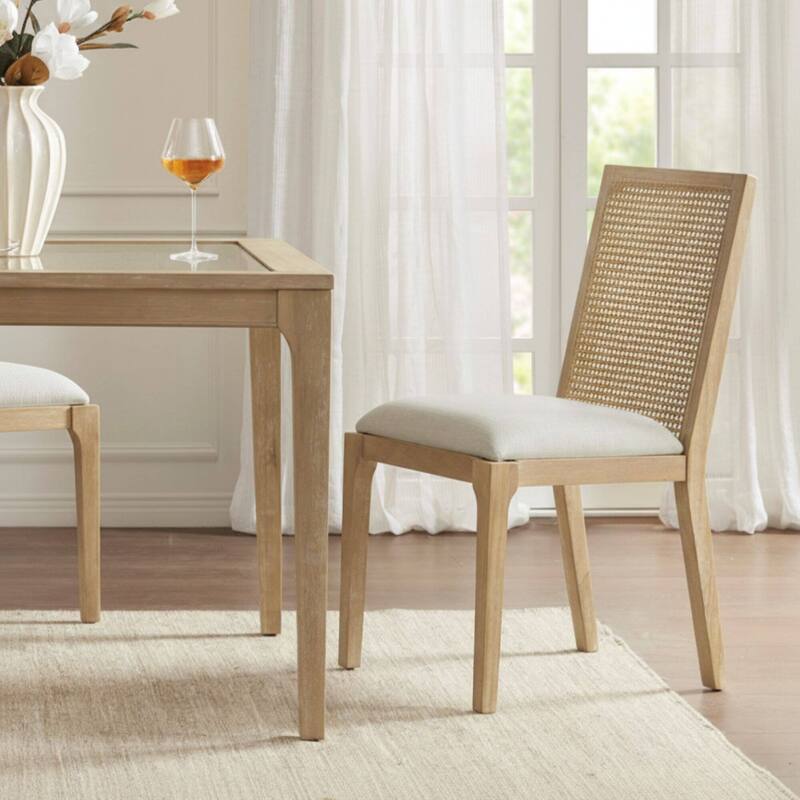 Madison Park Ashe Natural Dining Chair set of 2 - Natural