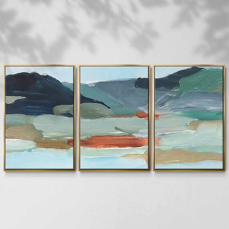 Autumn Mountains II - Multi Piece Framed Canvas