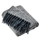 preview thumbnail 6 of 4, Wellco Reversible Soft Knitted Throw Blanket With Boho Tassels - 50" x 60", Solid Color, Grey
