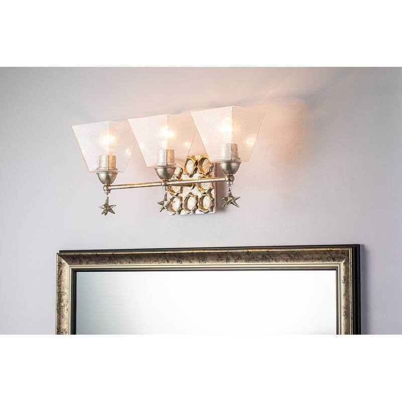 Star 3 Light Bath Vanity in Silver