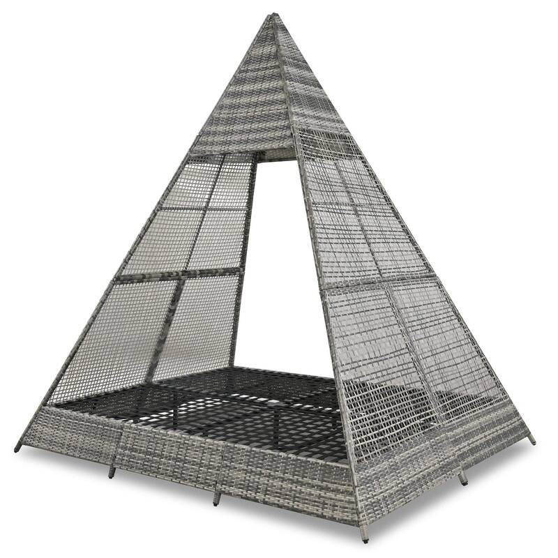 90" Wicker Outdoor Sunbed Patio Daybed with Cushions for Relaxation and Leisure