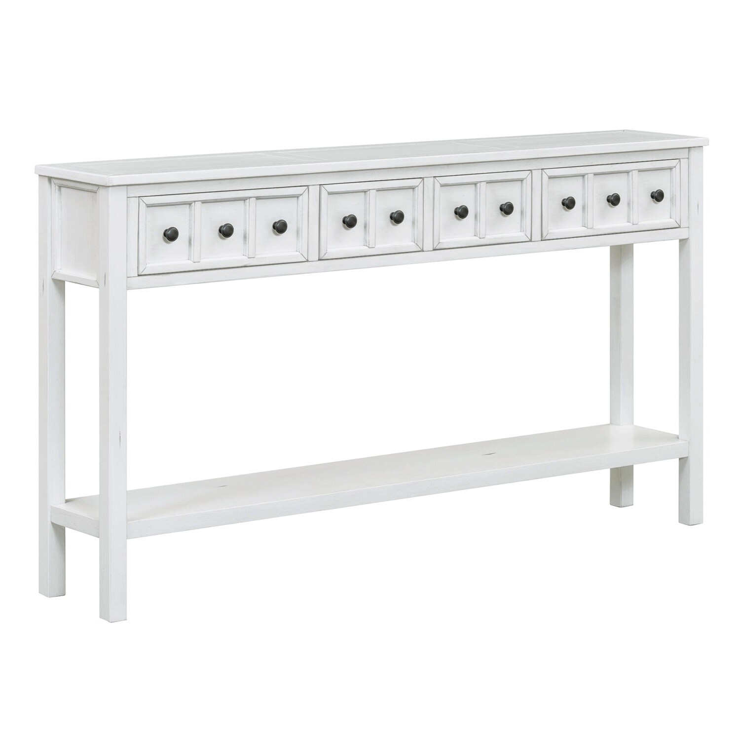 Merax 60" Long Console Table with Different Size Drawers and - Picture 23 of 25