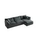 preview thumbnail 10 of 13, Modern Upholstery L Modular Shaped Sectional Sofa with Reversible Ottoman and Thick Cushions for Living Room, Free Combination