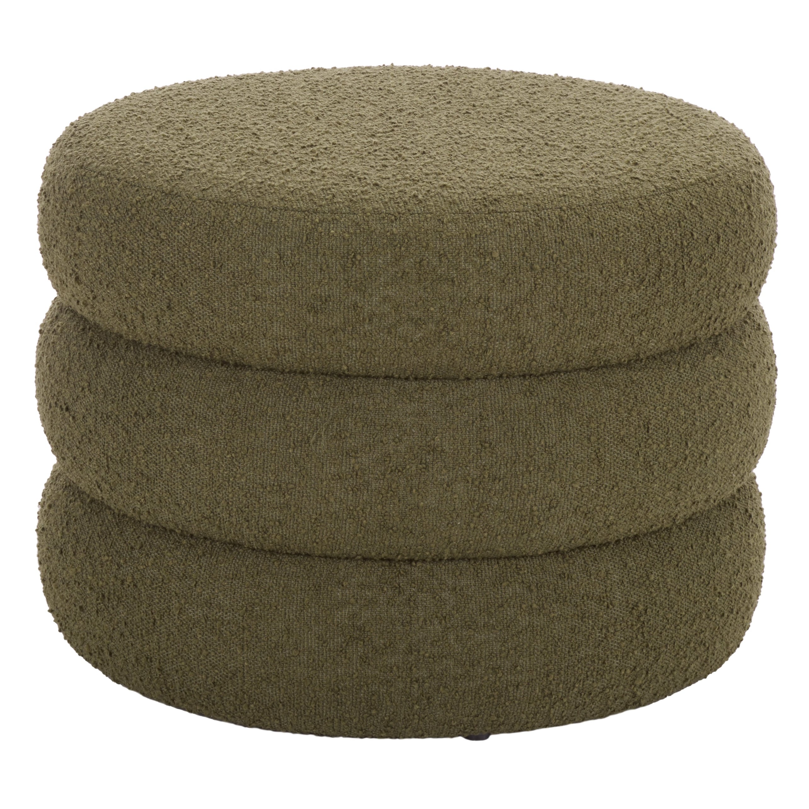 SAFAVIEH Ryth Channel Tufted Round Ottoman (Fully Assembled)