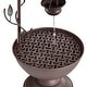 preview thumbnail 10 of 9, 36-inch 6 Hanging Cup Tier Layered Floor Fountain
