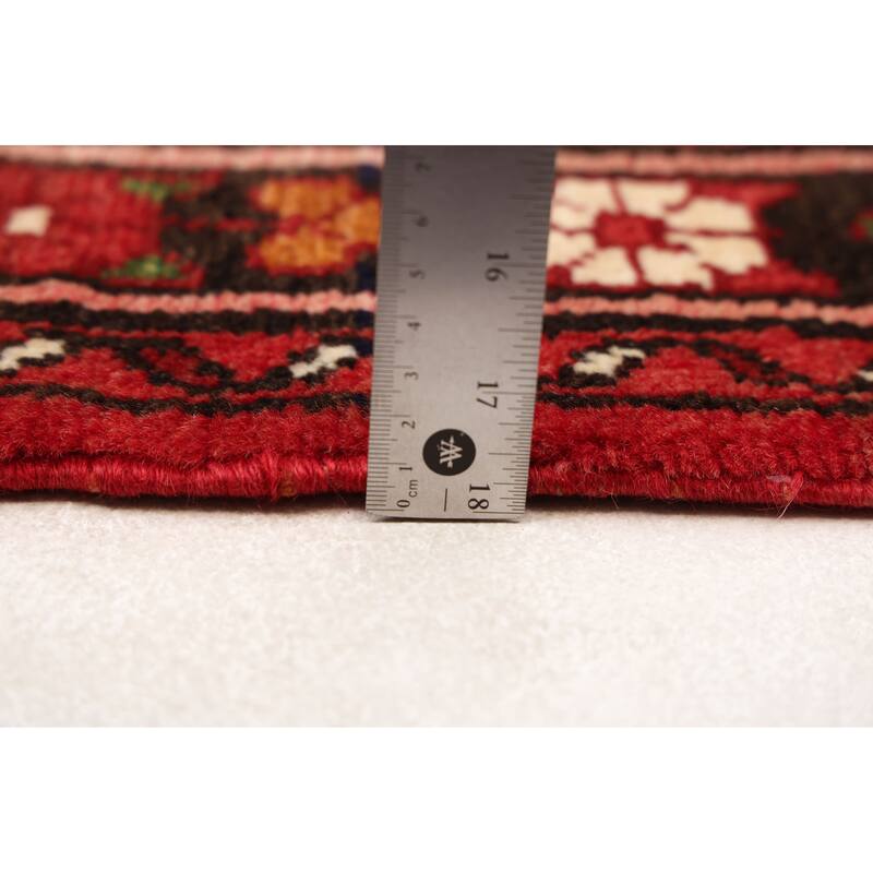 ECARPETGALLERY Hand-knotted Andelz Red Wool Rug - 2'9 x 9'4