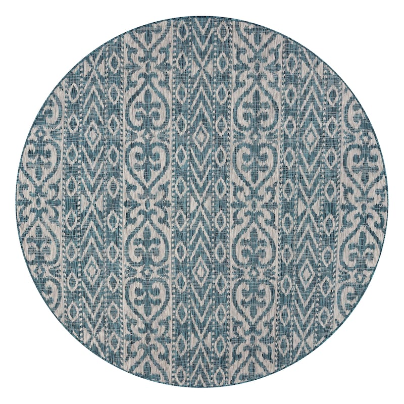 Sevita Entwined Geometric Indoor/Outdoor Accent Rug