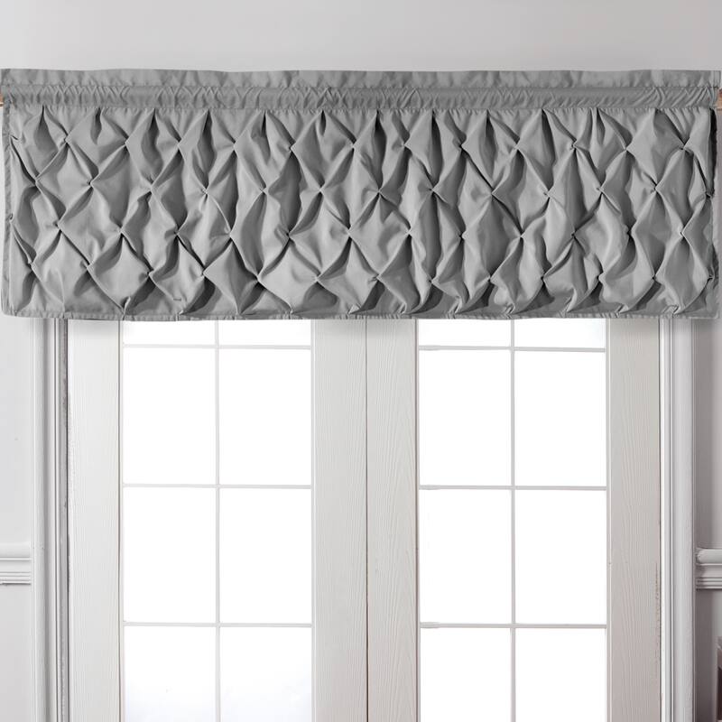 VCNY Carmen Tailored Window Valance - 60"x20" - Grey
