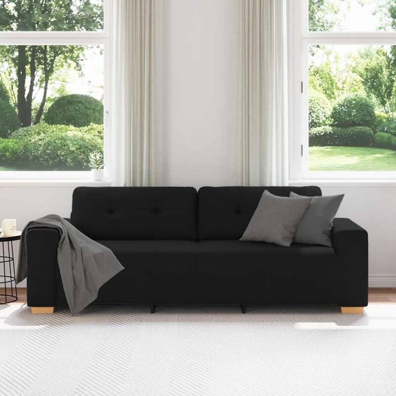 vidaXL 3-Seater Sofa 180 cm Fabric - 221 x 78 x 80