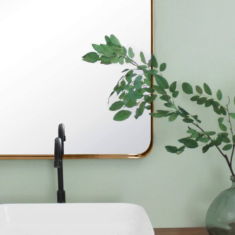 Arthers Stainless Steel Metal Bathroom Vanity Wall Mirror