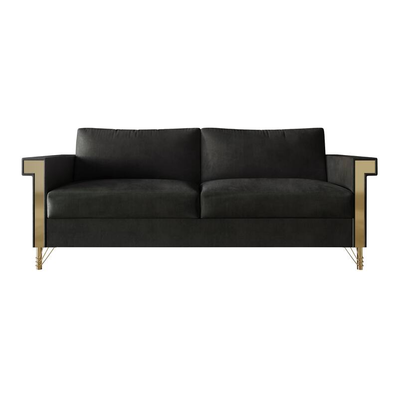 CraftPorch Glam Velvet Upholstered 2-Piece Living Room Set