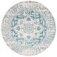 preview thumbnail 50 of 74, SAFAVIEH Madison Snowflake Medallion Rustic Farmhouse Distressed Rug 4' Round - Teal/Ivory