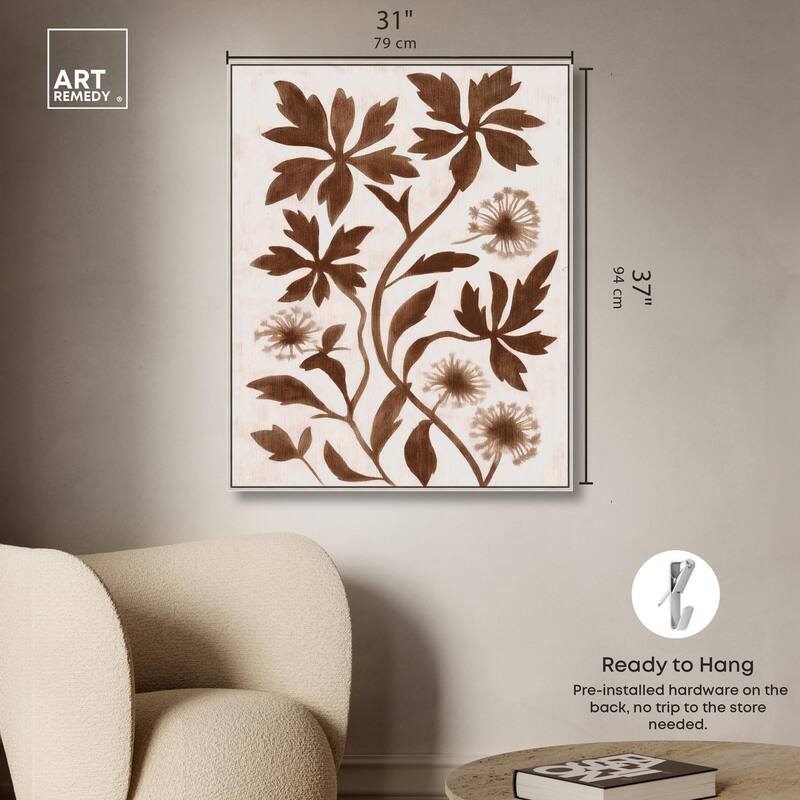 Sepia Sepal I Canvas by Art Remedy