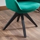 preview thumbnail 34 of 89, Art Leon Classical Swivel Office Accent Chair with Wood Legs