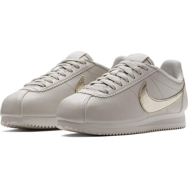 Shop Nike Women S Classic Cortez Premium Light Bone Bronzed