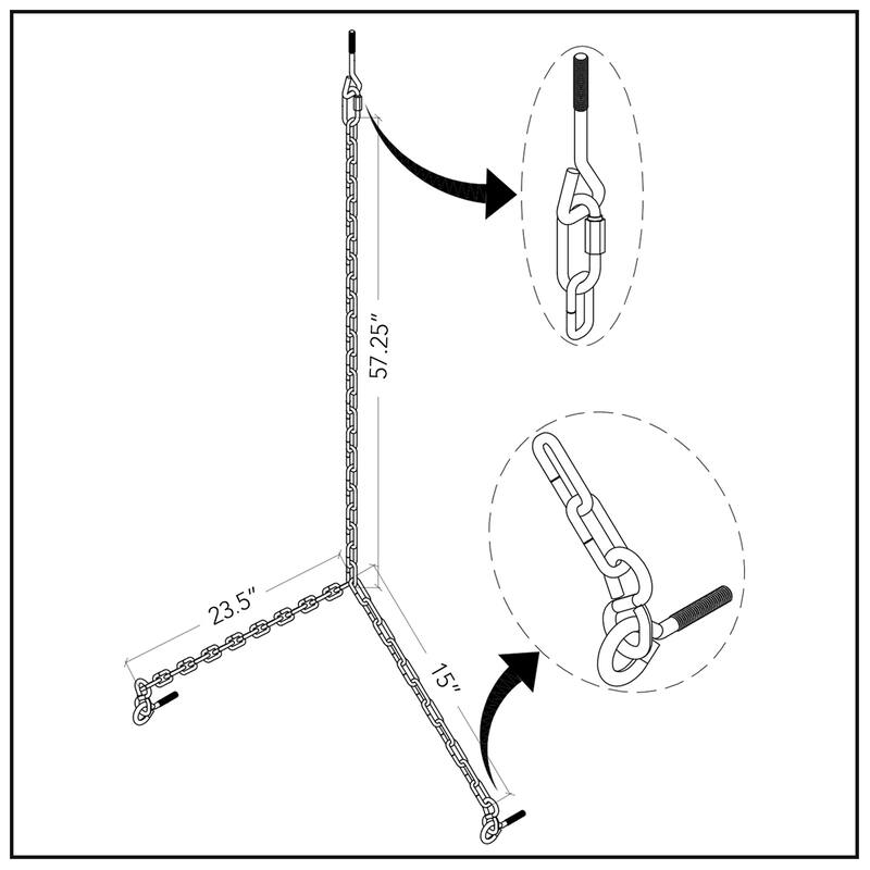 Cambridge Casual Alston Traditional Mahogany Wood Porch Swing