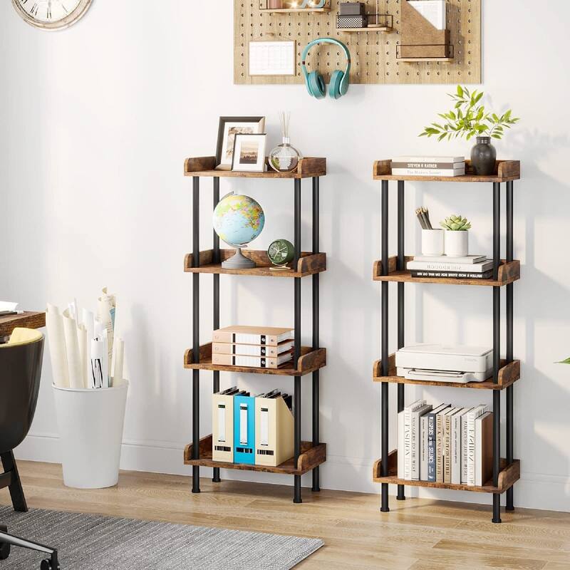 Bookshelf Small Book Shelf - 15.75"D x 9.45"W x 47.24"H